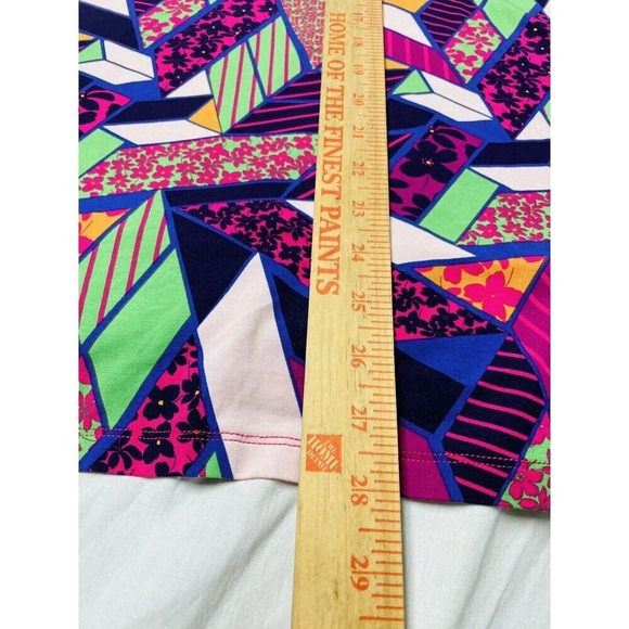 LOGO Lori Goldstein 2X Tunic Multicolor Multi-pattern Womens Rayon Casual Comfy - Picture 8 of 9